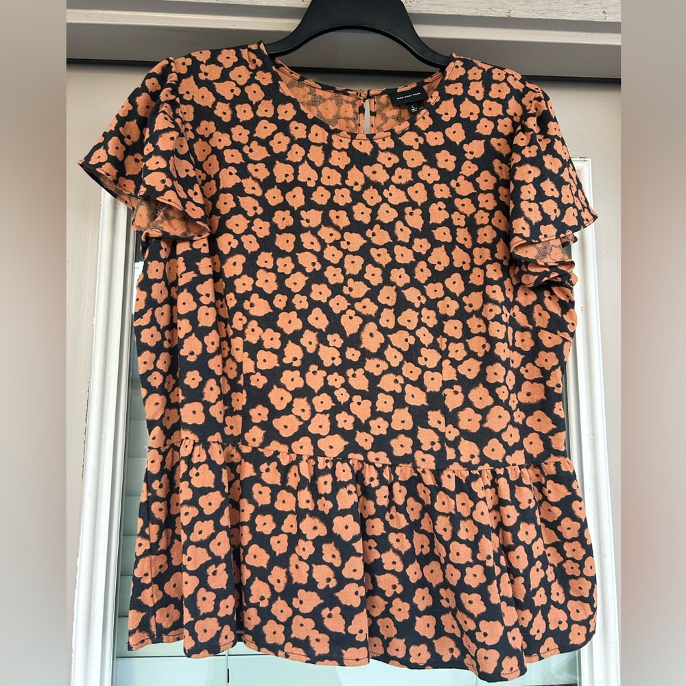 Who What Wear Peplum Top